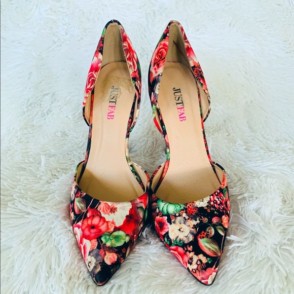 JUSTFAB Floral Pumps - Picture 2 of 4